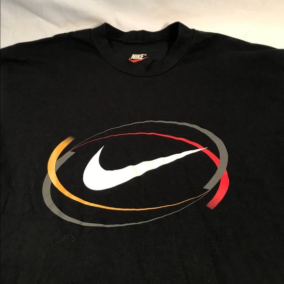 VINTAGE Men’s Nike Swoosh Logo Graphic SS T-Shirt Size Medium - Picture 2 of 6